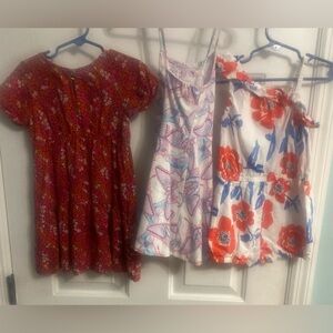 OshKosh B'gosh Red, White, Blue Romper and Dresses